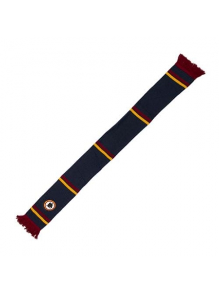 Sciarpa tubolare ricamata con fondo dark blu lupa AS ROMA